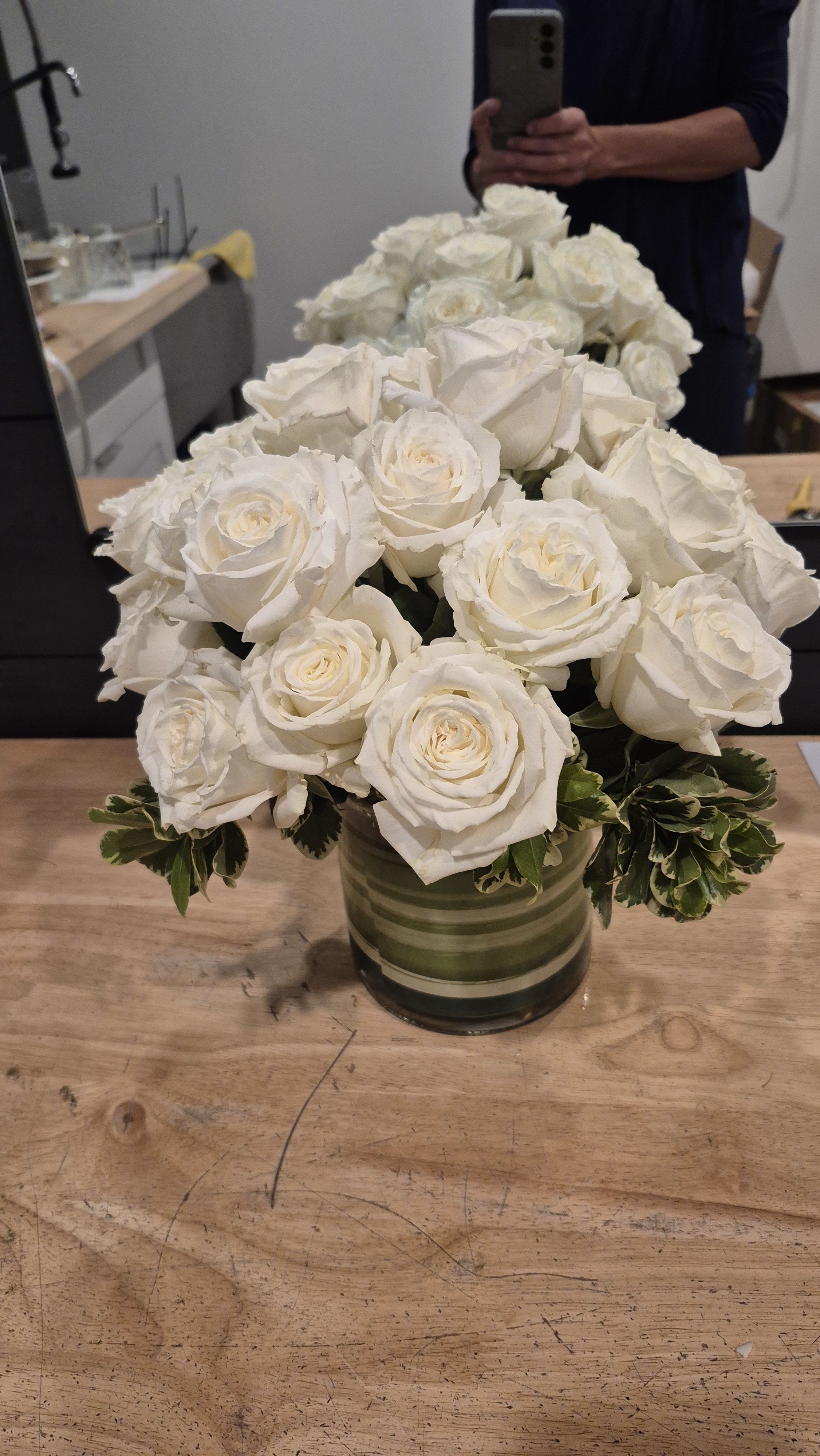 Two Dozen White Roses by BloomNation™