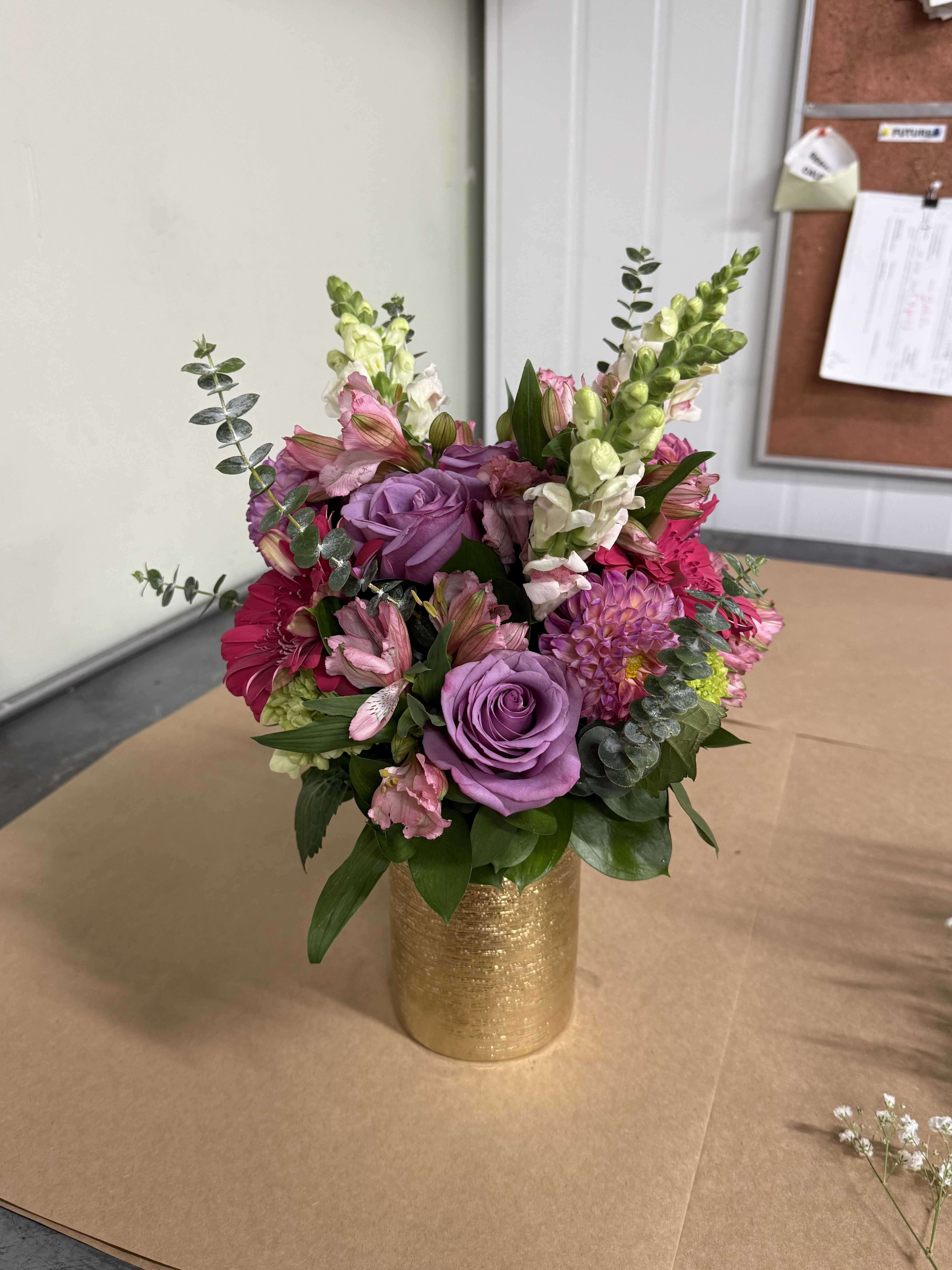Beautiful Moments – Lavender Roses & Pink Tulips
