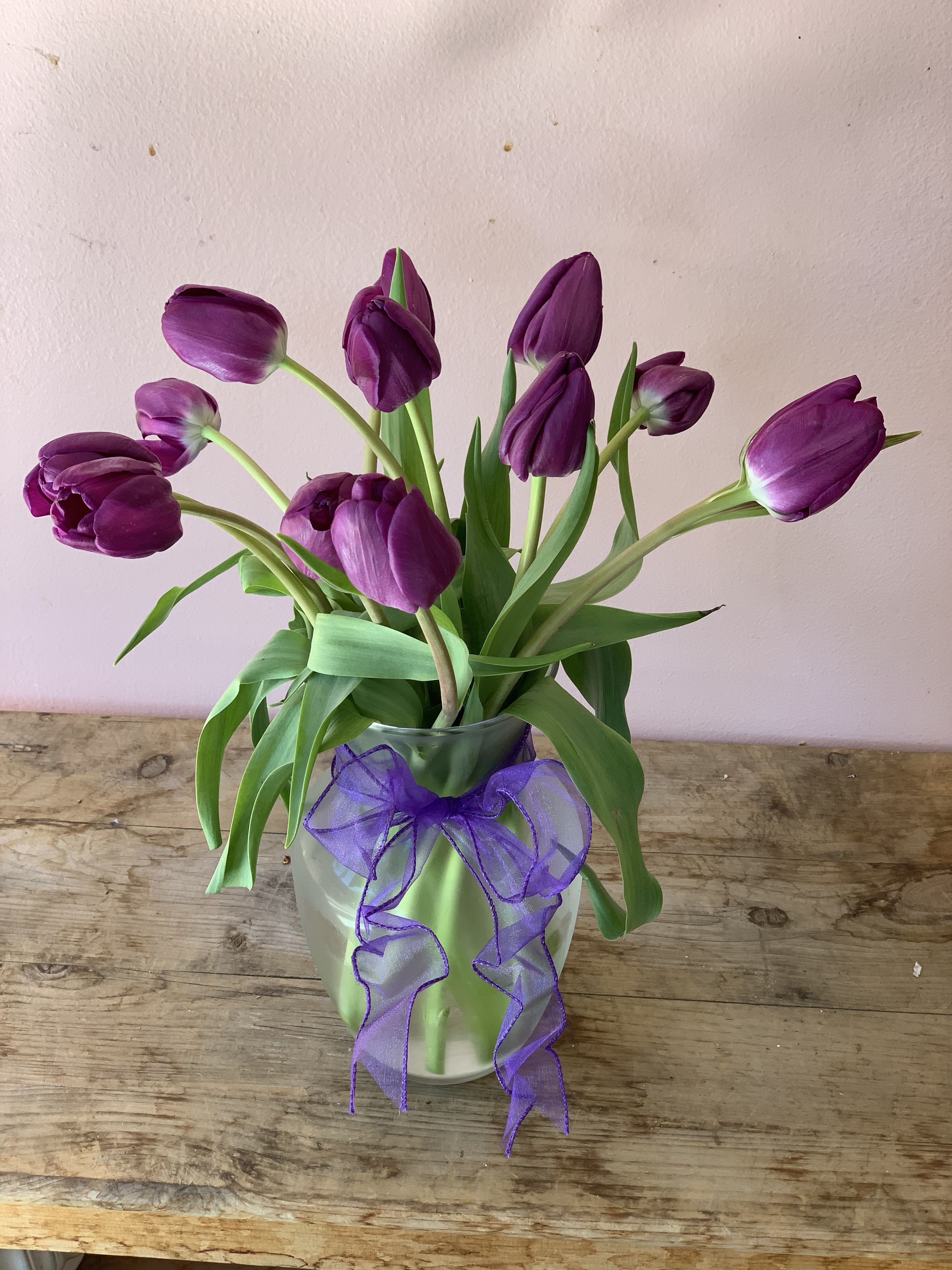 Passionate Purple Tulips - T148-2A