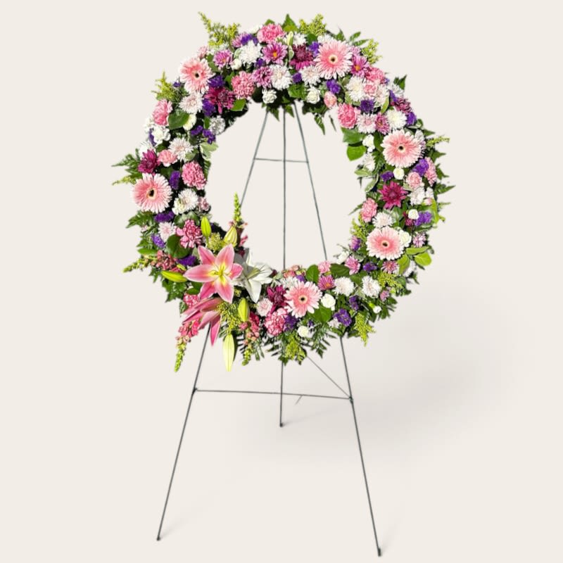 Nanshe's Gentle Remembrance – Luxury Standing Sympathy Wreath