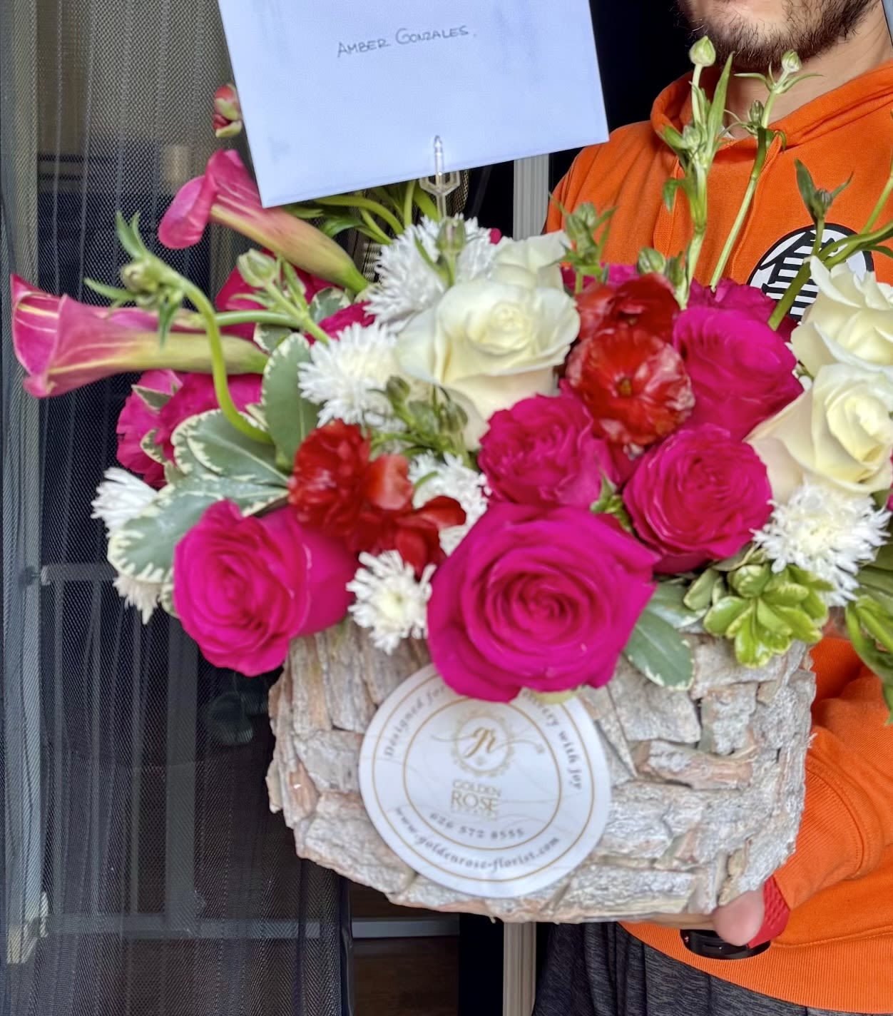 Blushing Elegance Basket