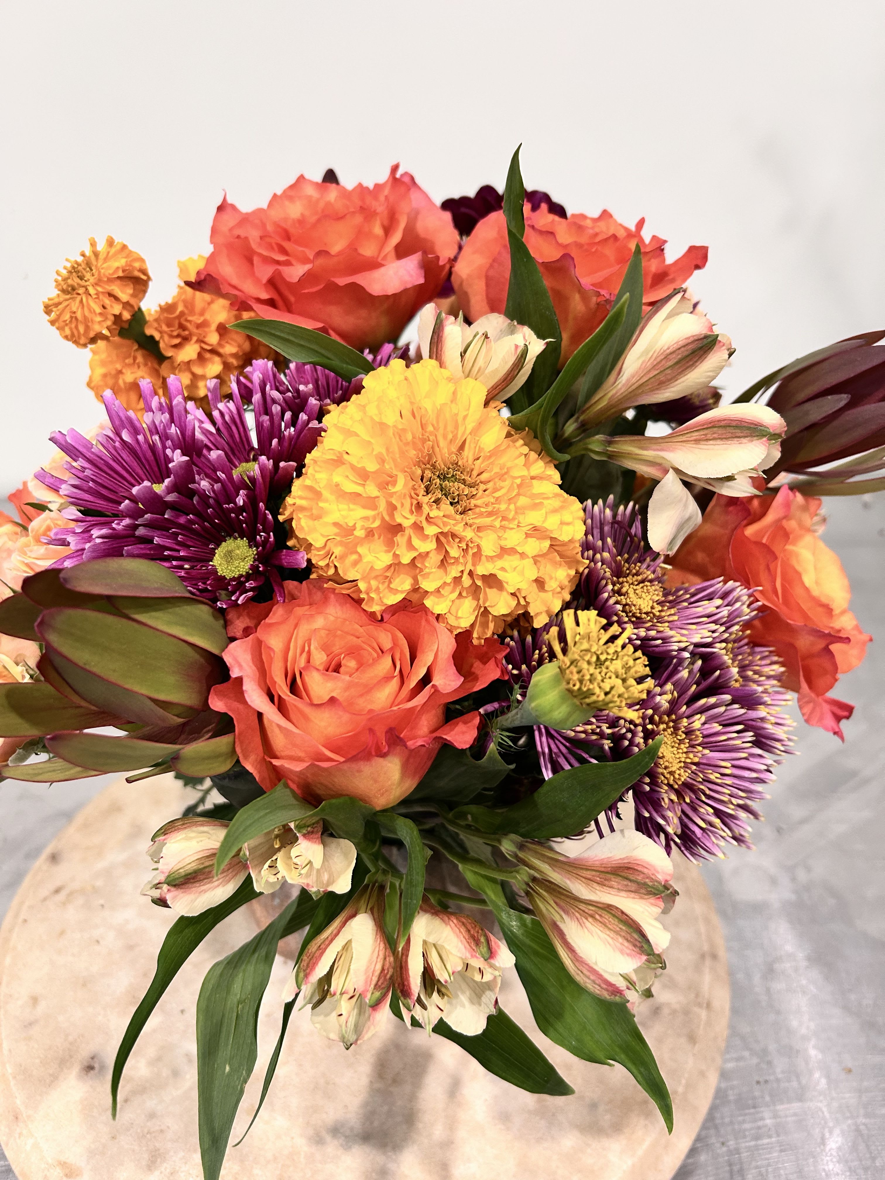 Pumpkin Vase Fall Arrangement