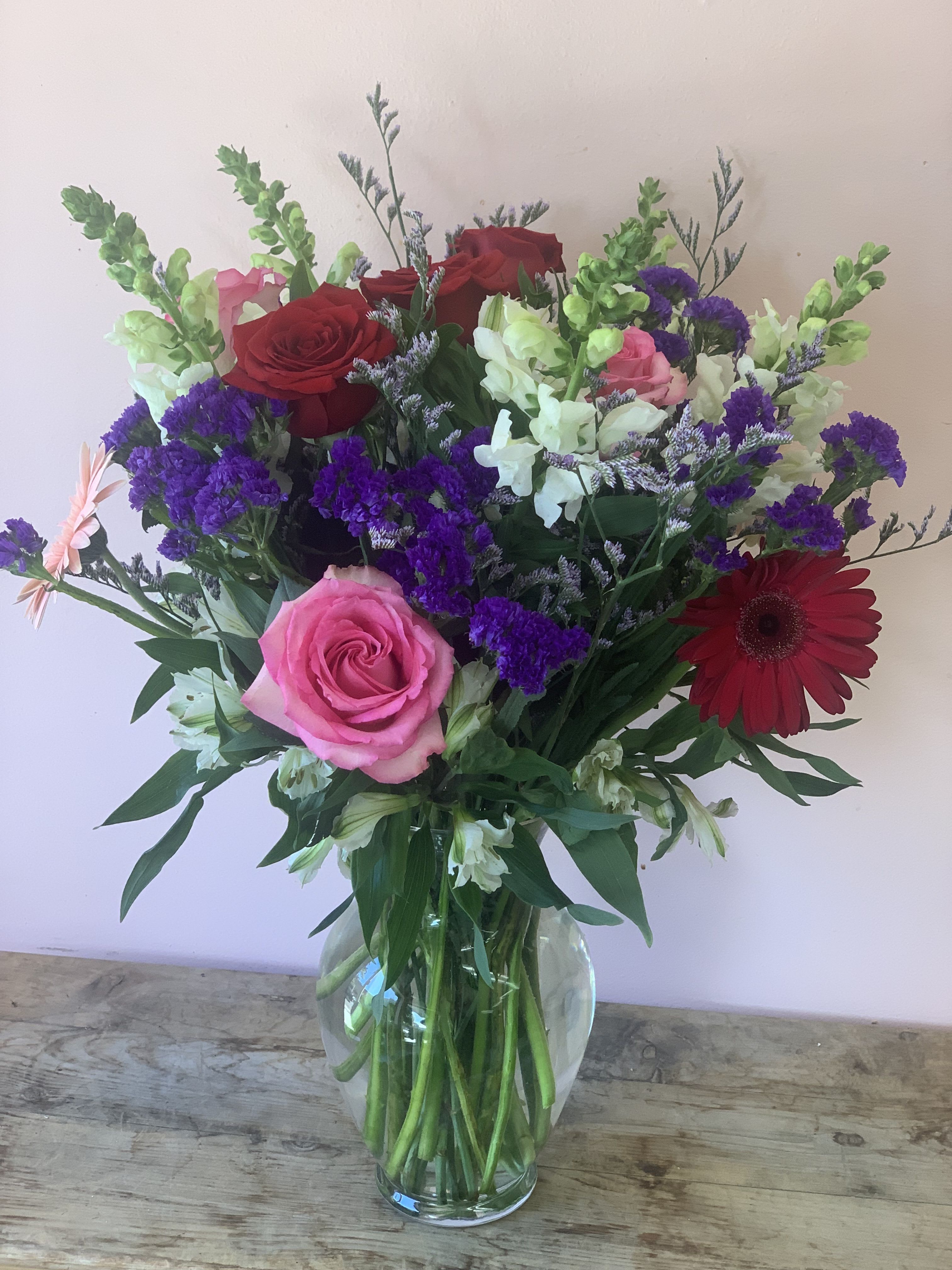 Pet-Safe Snapdragon & Rose Arrangement | Same Day Flower Delivery SF