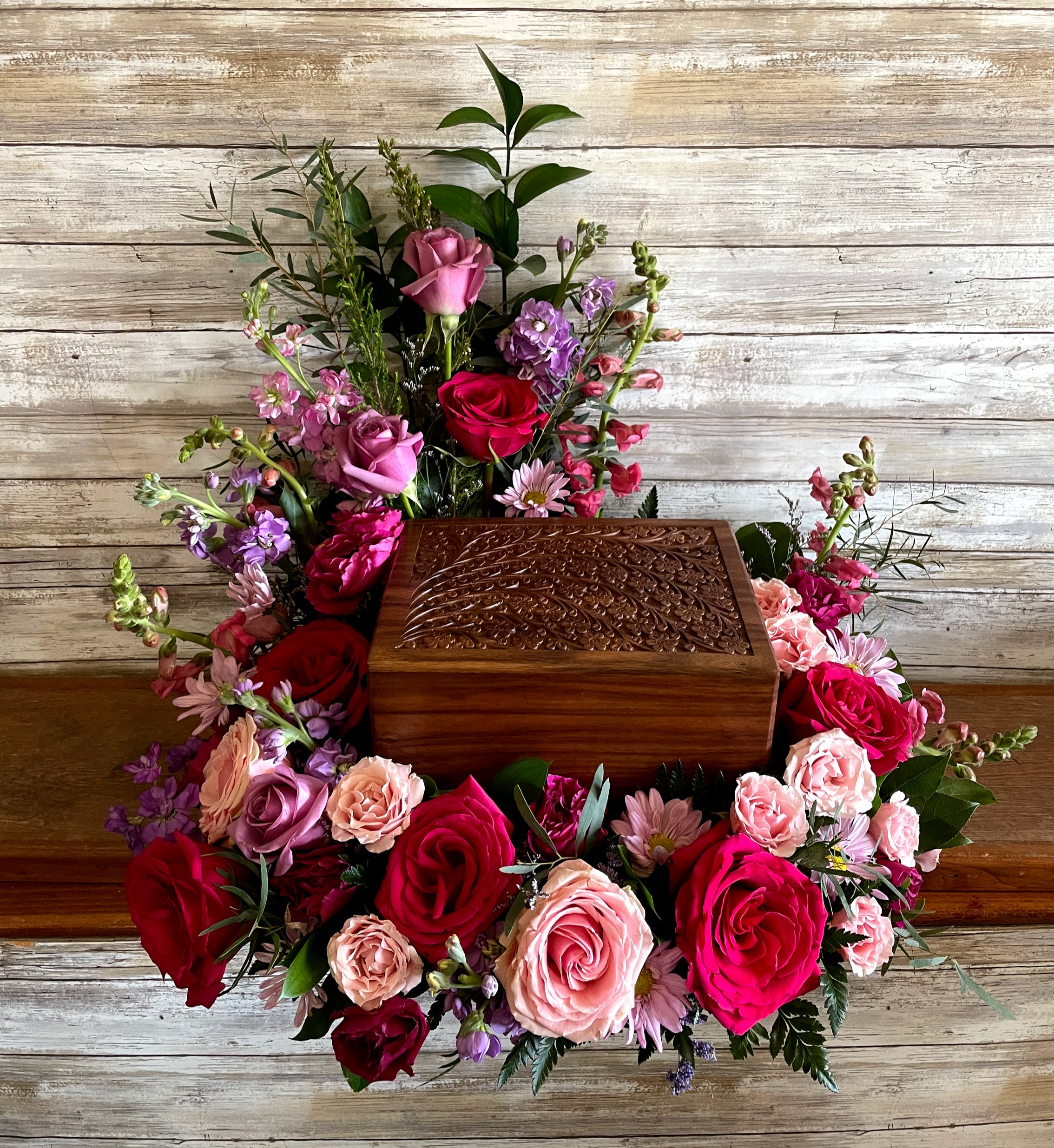 Urn And Photo Tribute