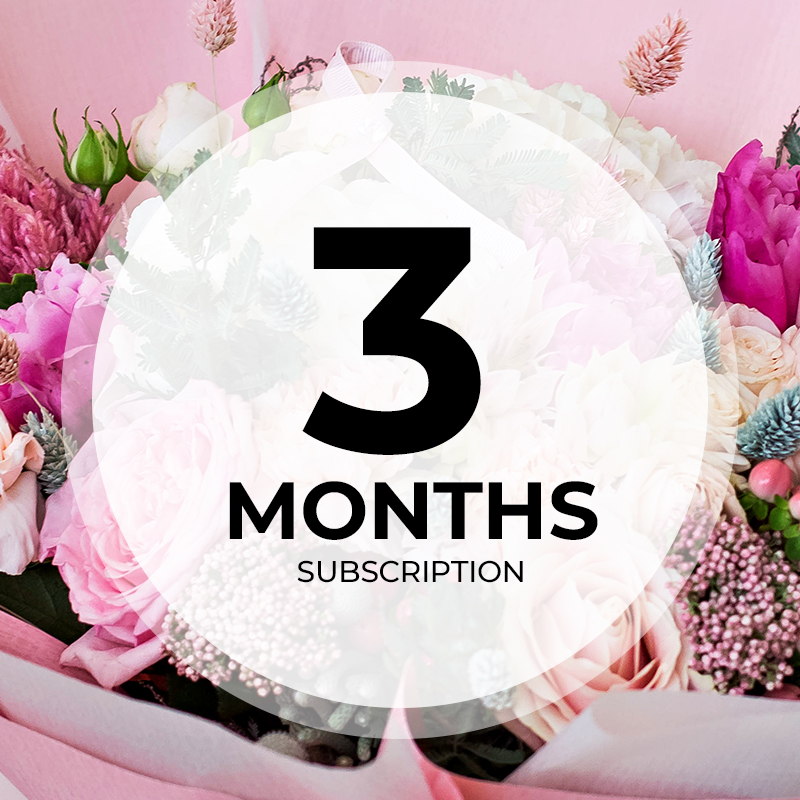3 month flower subscription