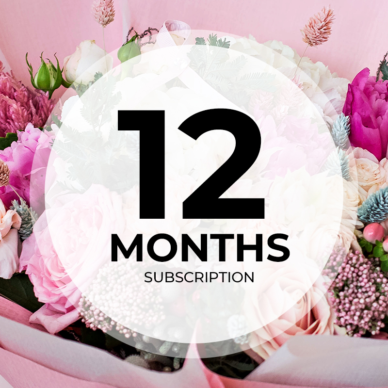 12 month flower subscription