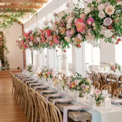 flowers on table