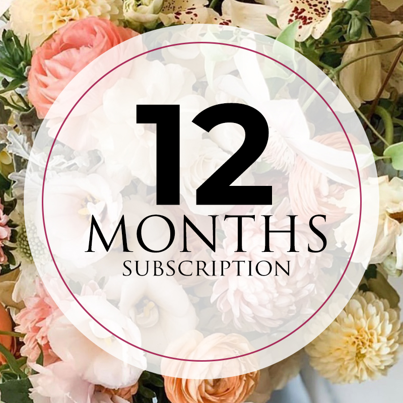 12 month flower subscription