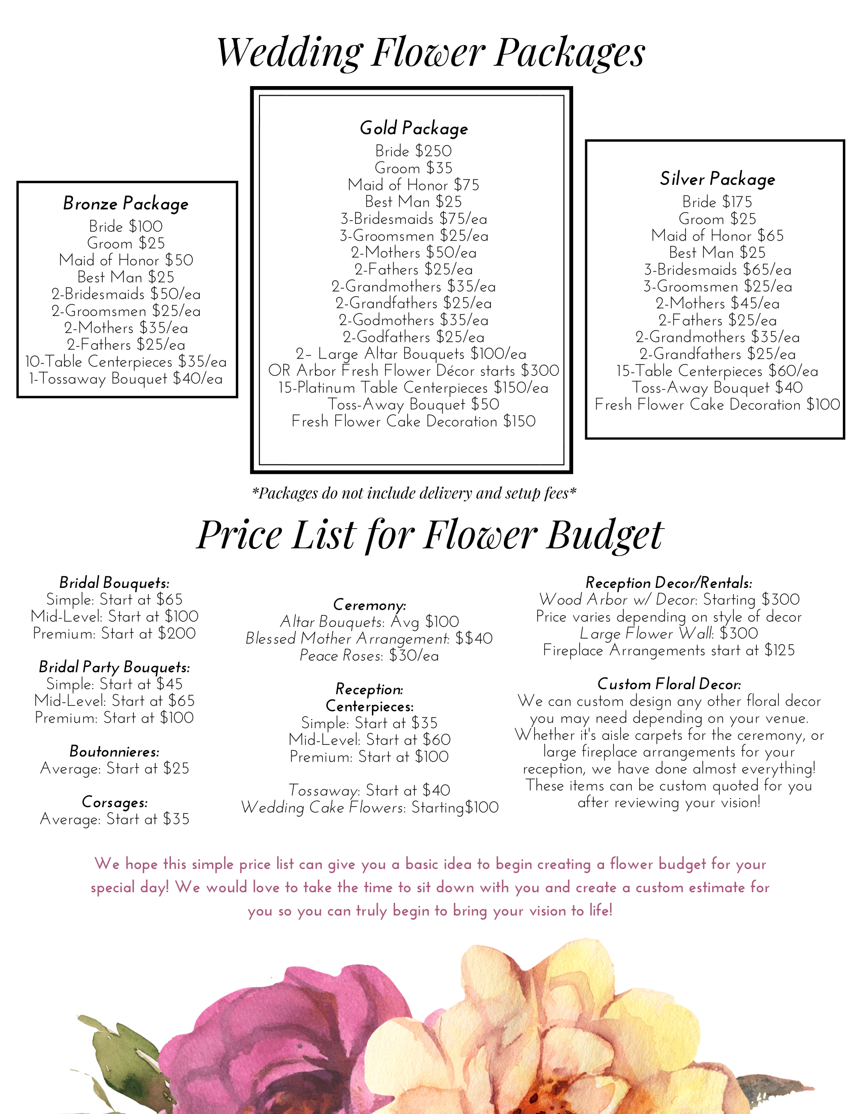 wedding packages