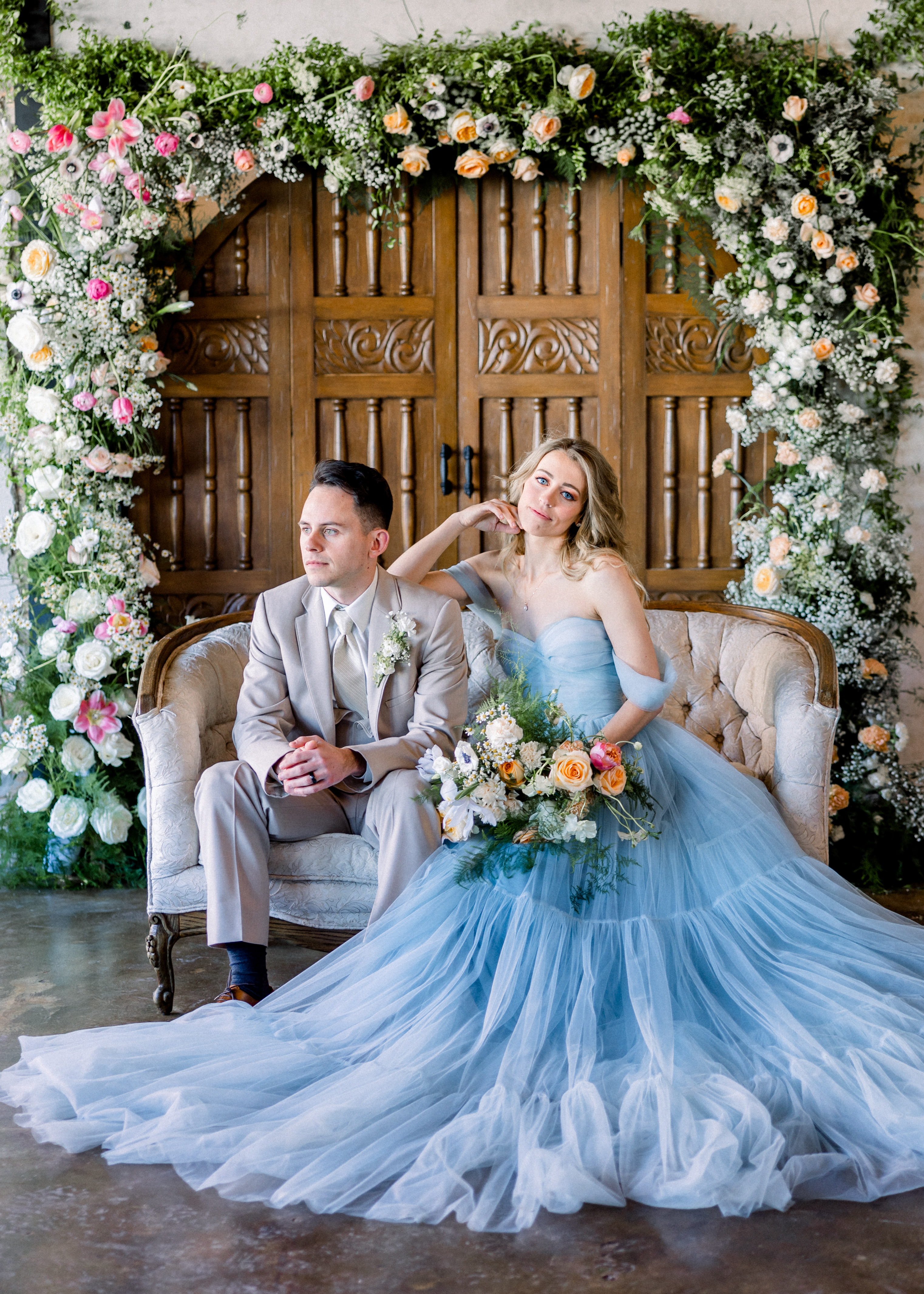 A beautiful wedding scene
