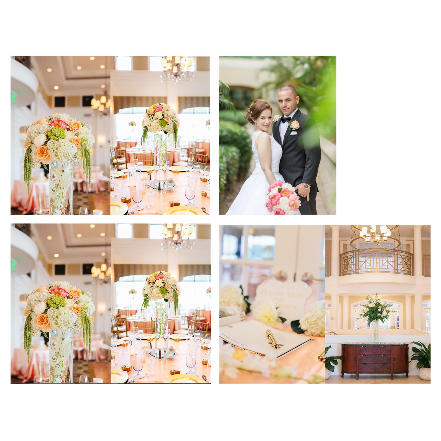 Stunning wedding at Kensington Golf & Country Club with pink and cream peonies