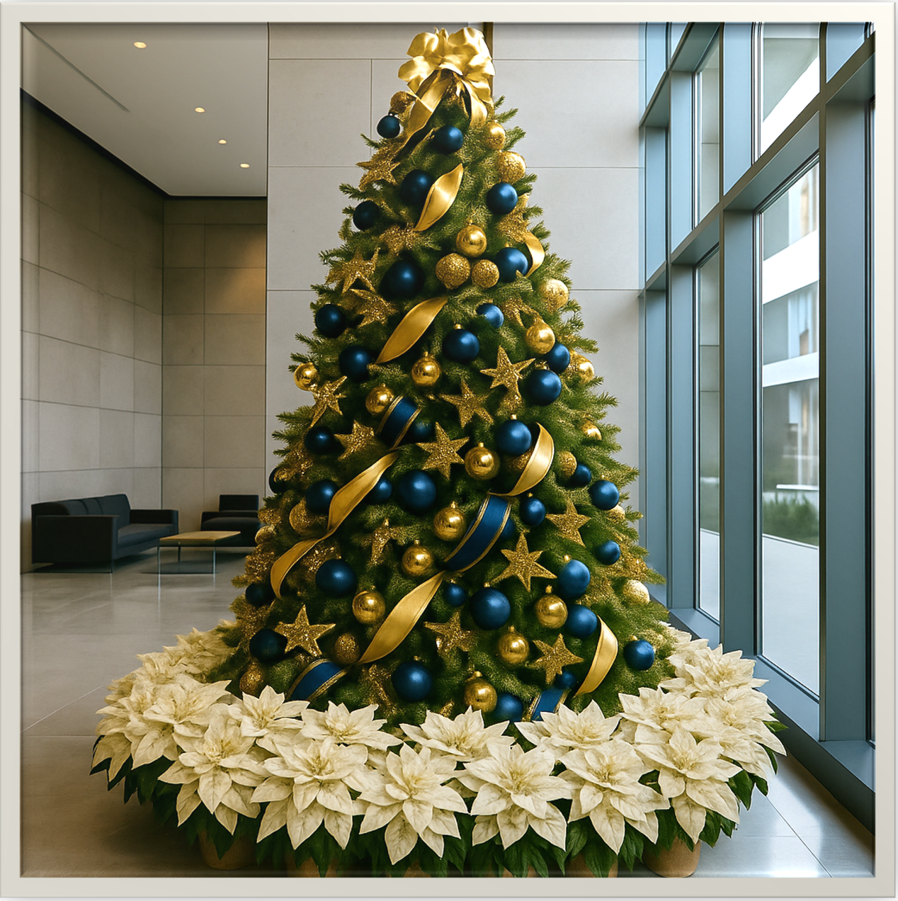 AI generated christmas tree photo