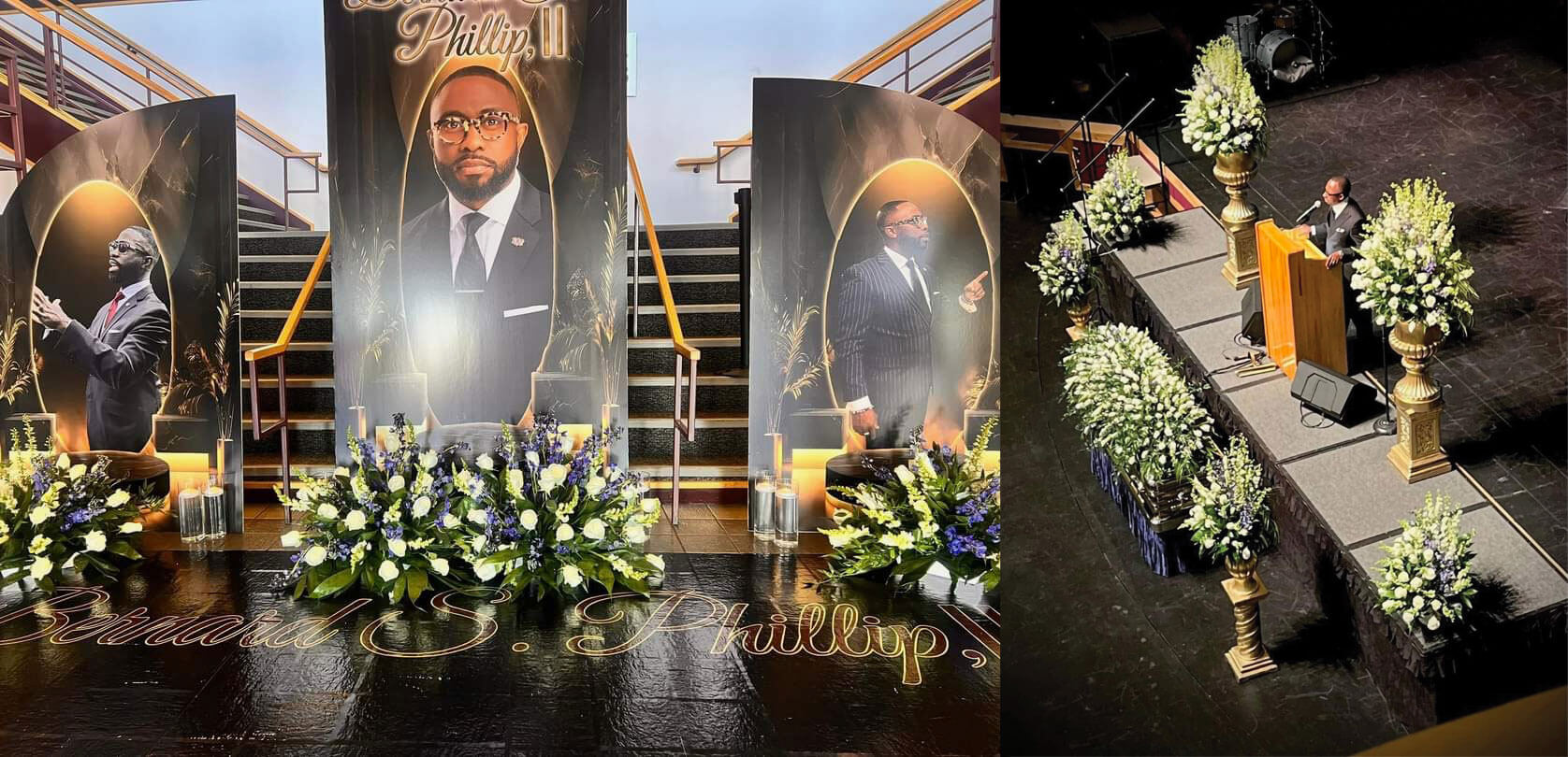 Funeral floral setup 1