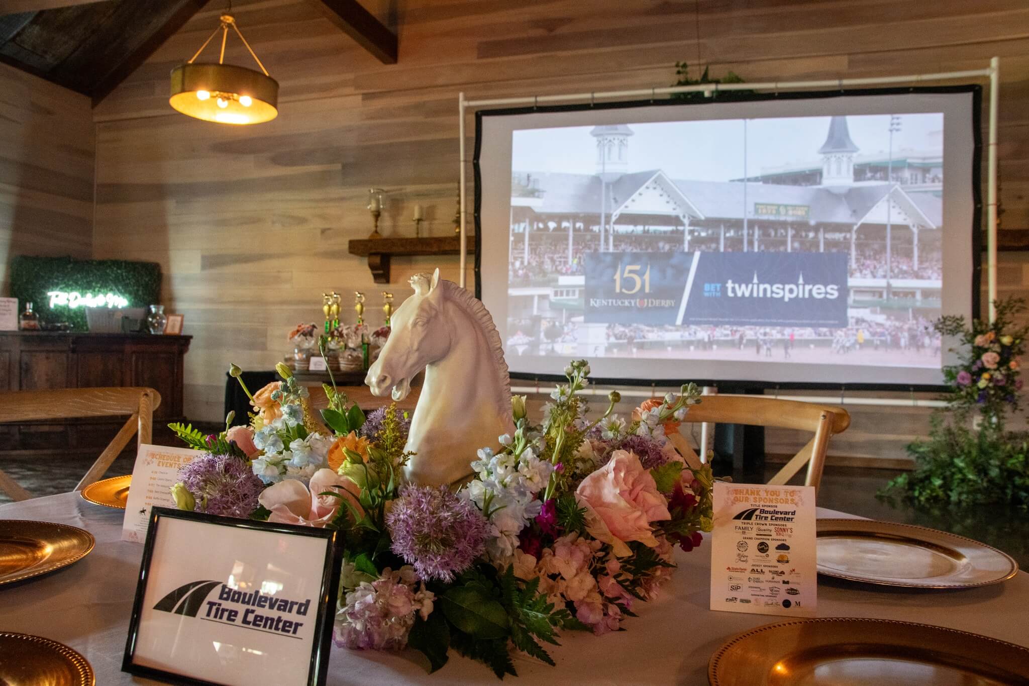 Executive dinner setup