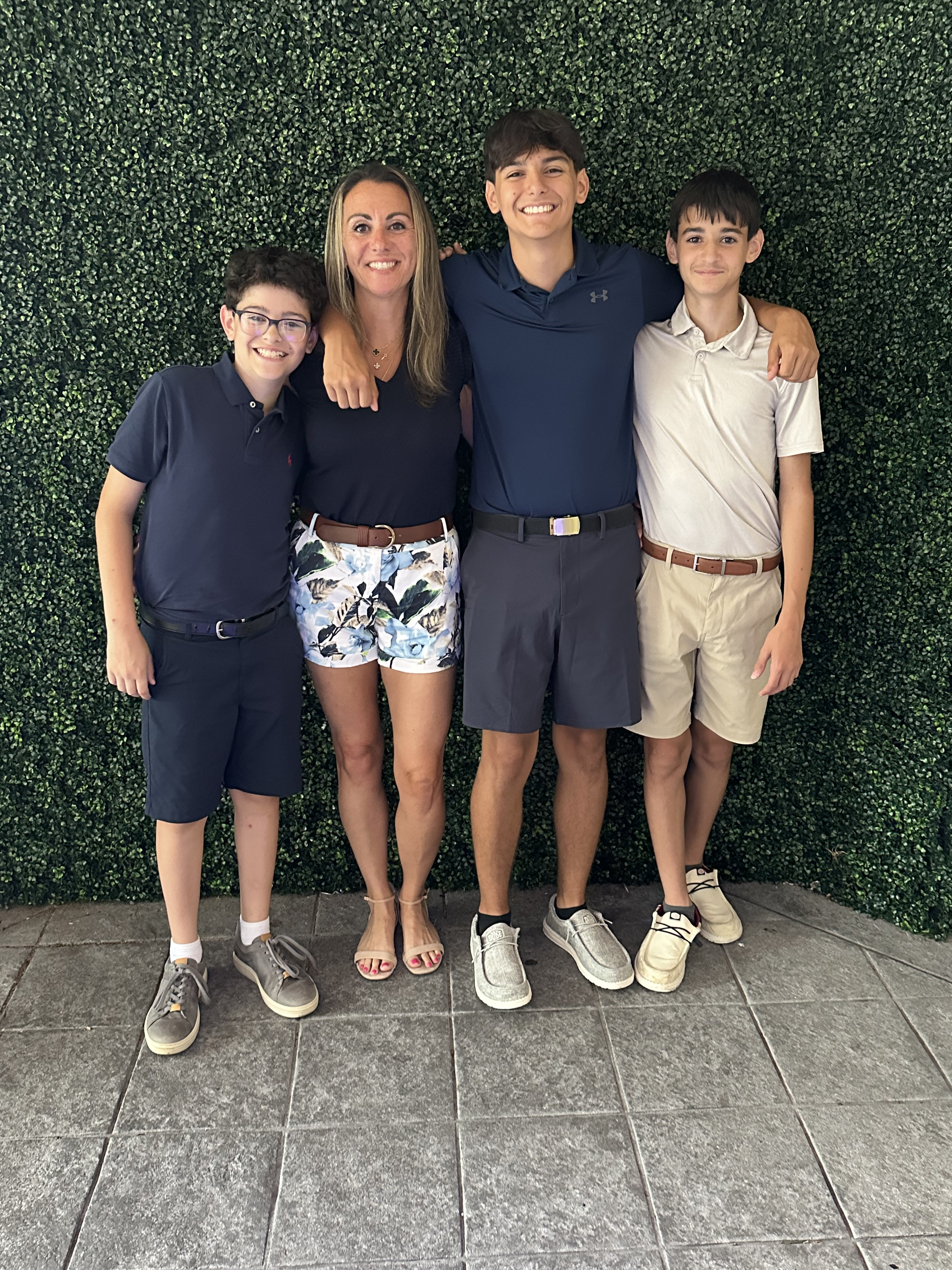 Patricia with her children