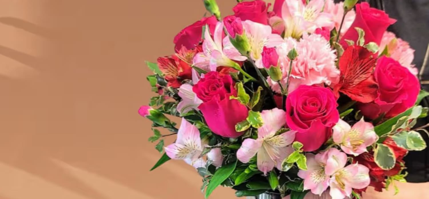 Vibrant pink arrangement