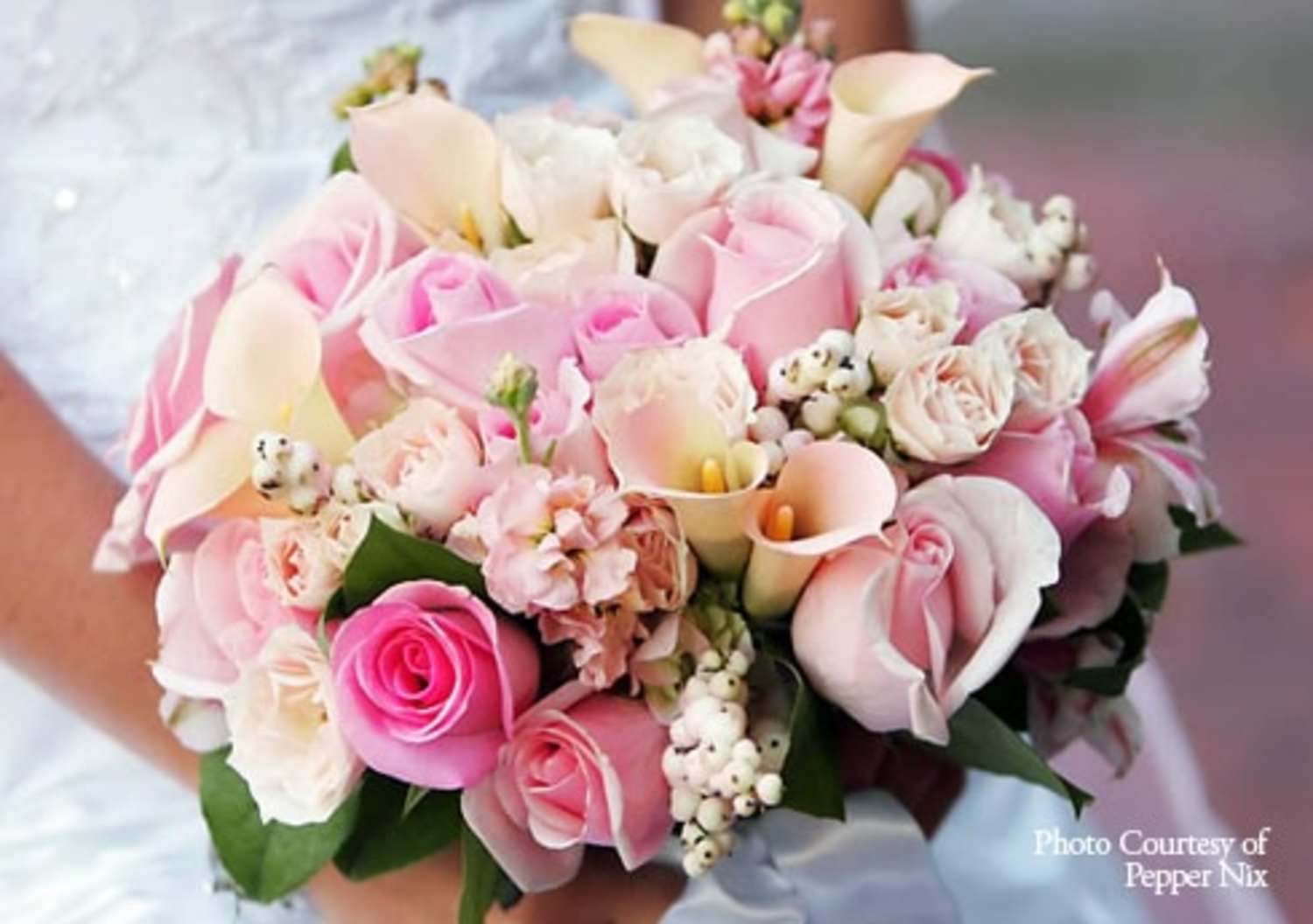 Pink and cream bouquet