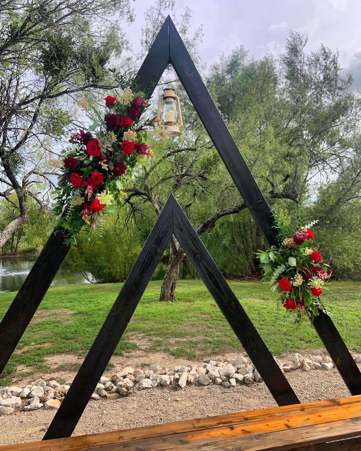 Archways with bouquets