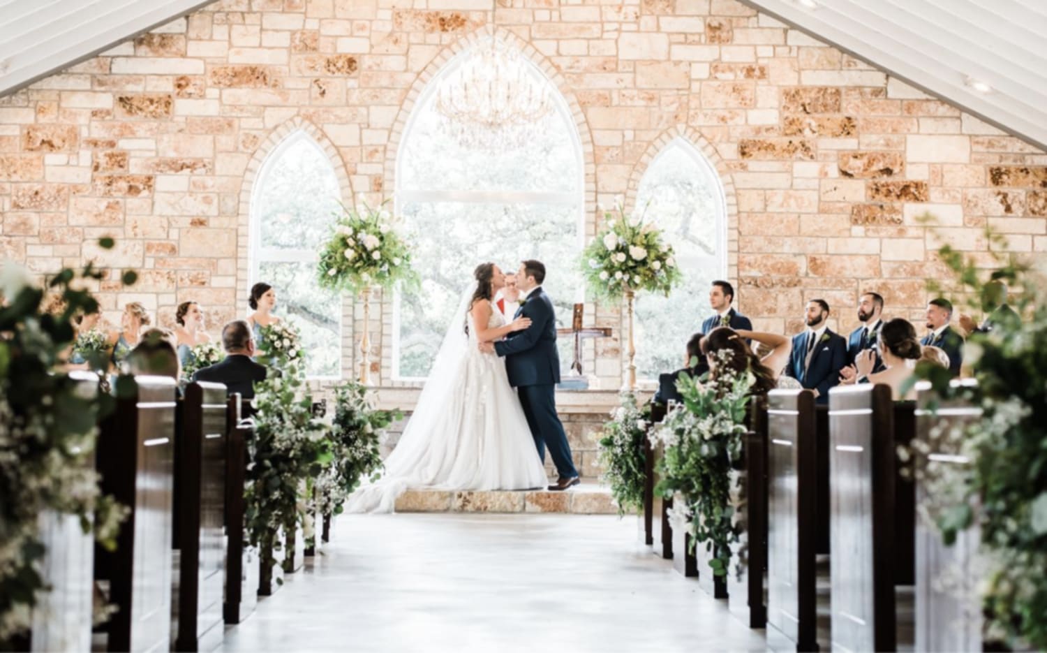 Aisle florals and alter florals