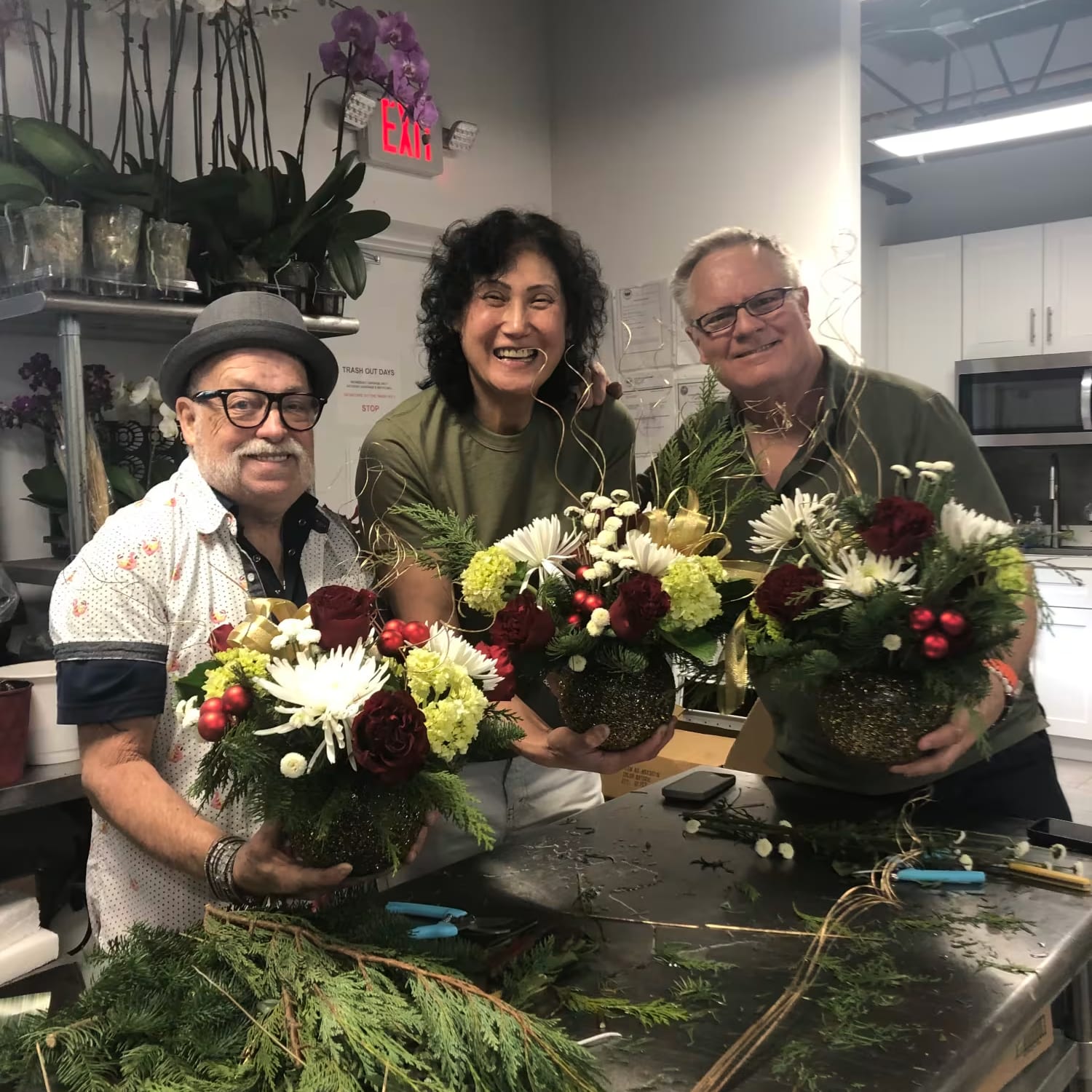 Group photo at a design class