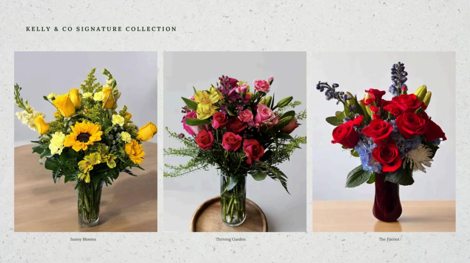 Kelly & Company is a locally owned professional florist shop offering fresh flower arrangements in Lexington, South Carolina