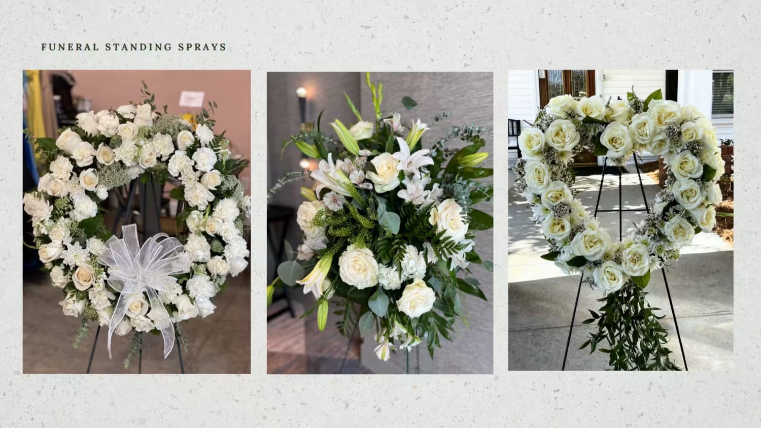 funeral standing sprays