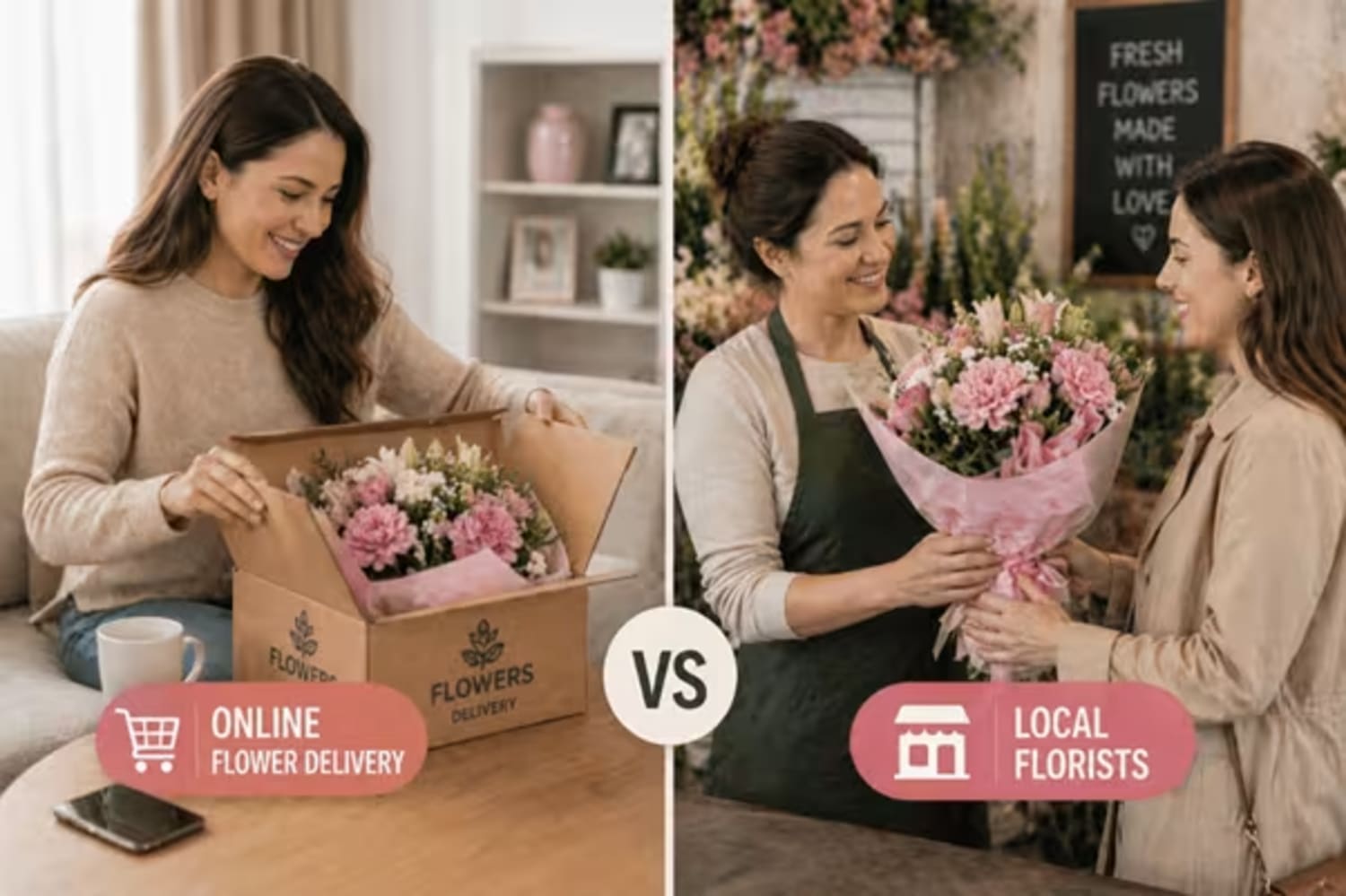 Online Flower Delivery vs Local Florists