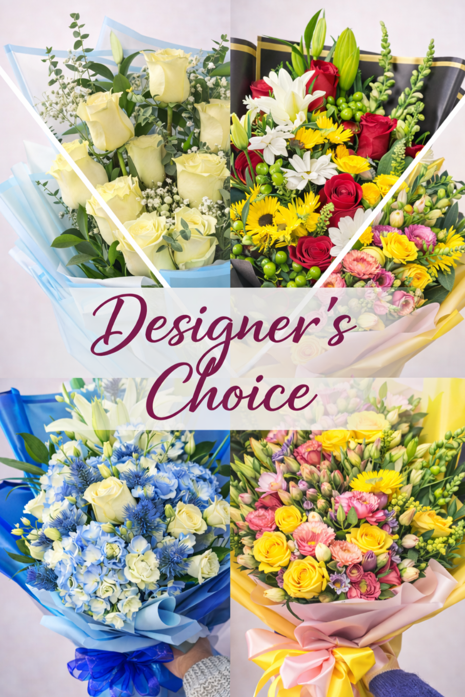 Designer’s choice  bouquet (wrapped)