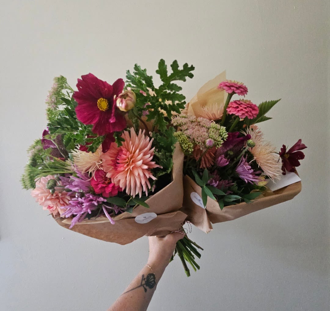 Seasonal Wrapped Flowers