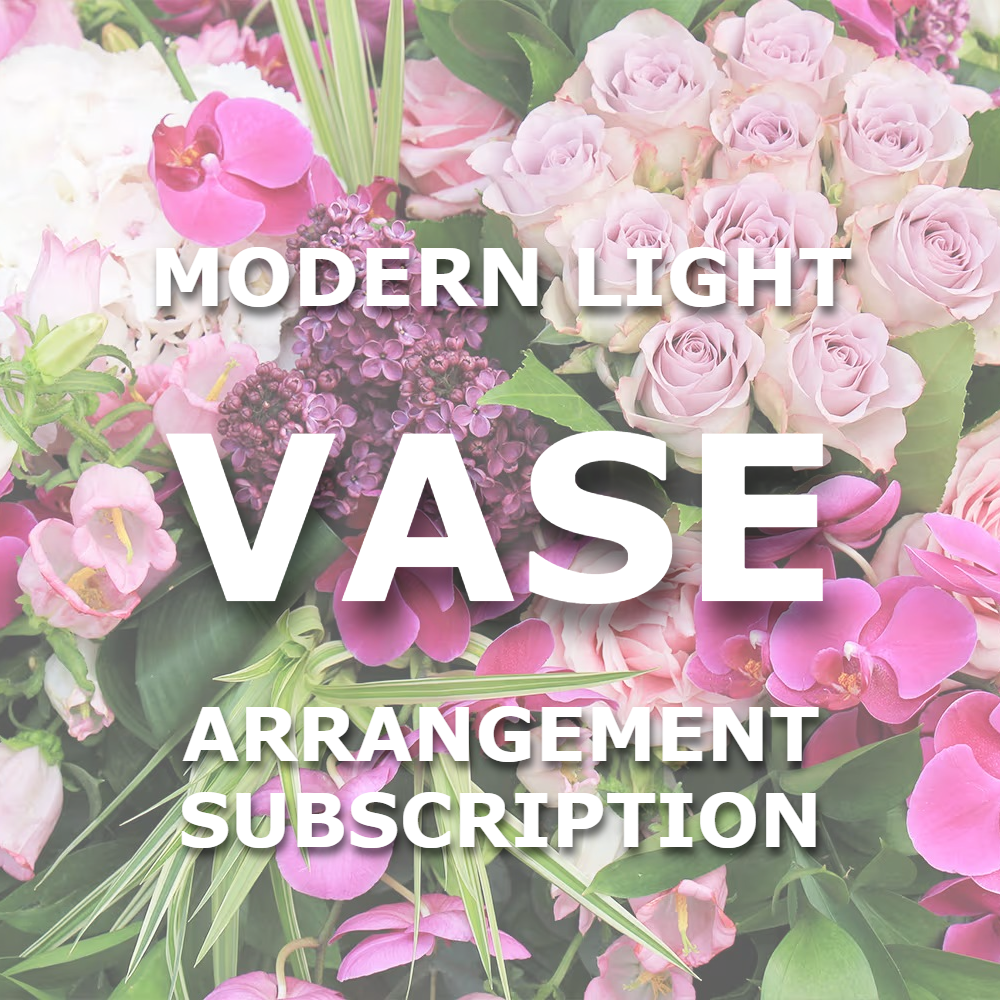 Modern Light Vase Arrangement Subscription