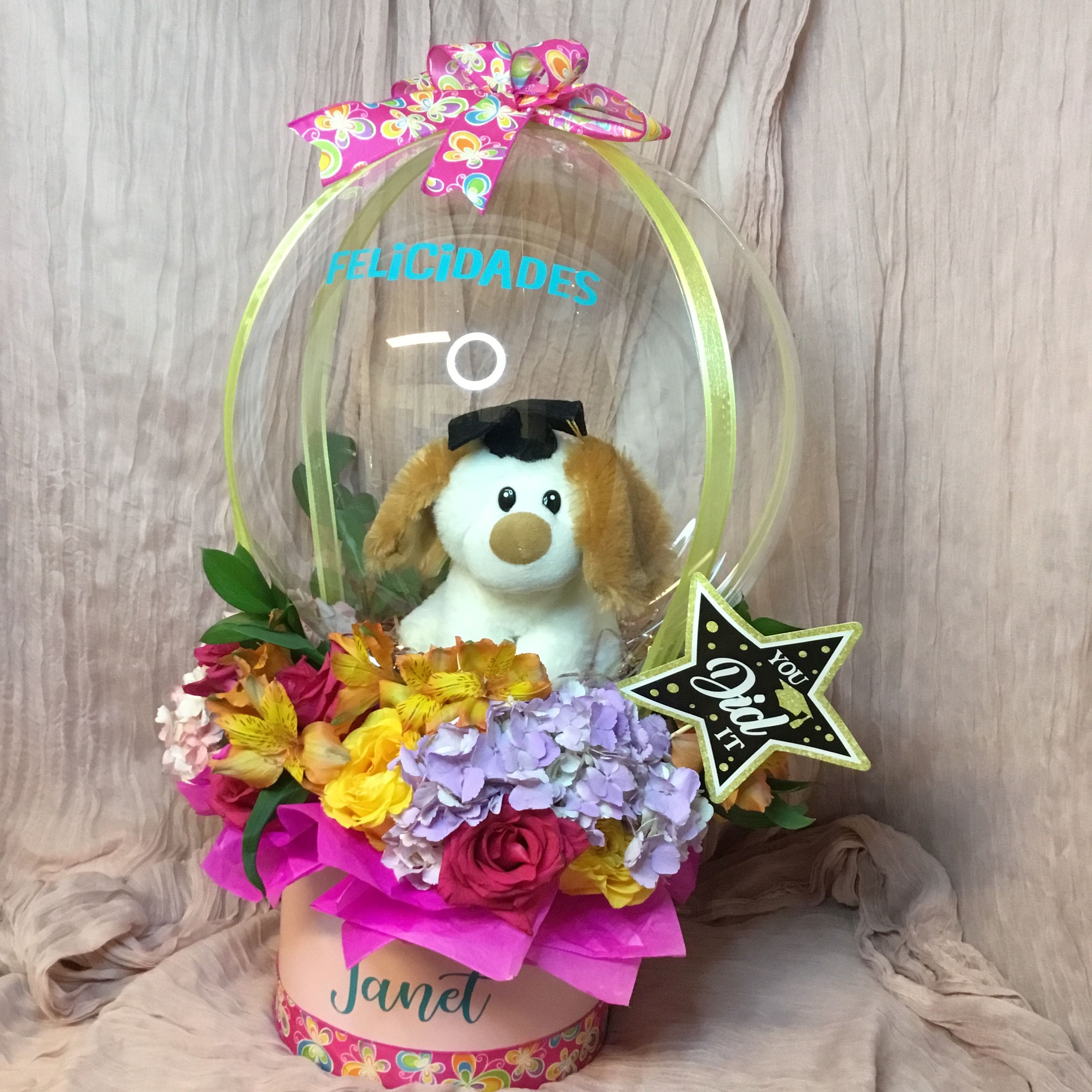 Bubble balloon and rose