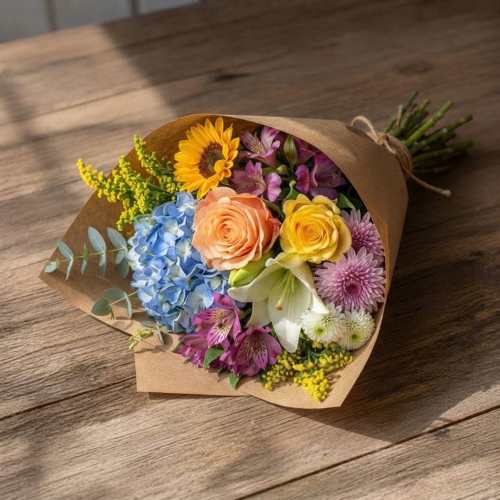 WRAPPED Florist's Choice Flower Subscription