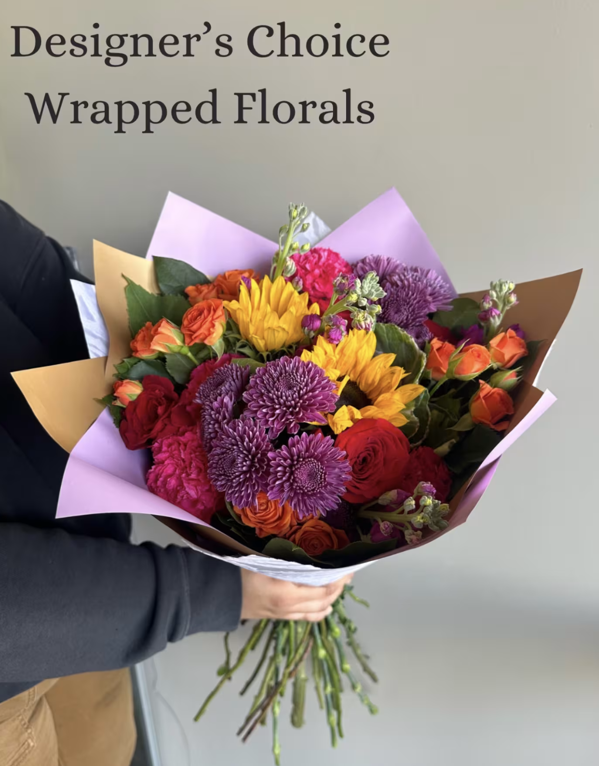 Bright Blooms Wrapped Bouquet Subscription – Weekly, Bi-Weekly, or Monthly