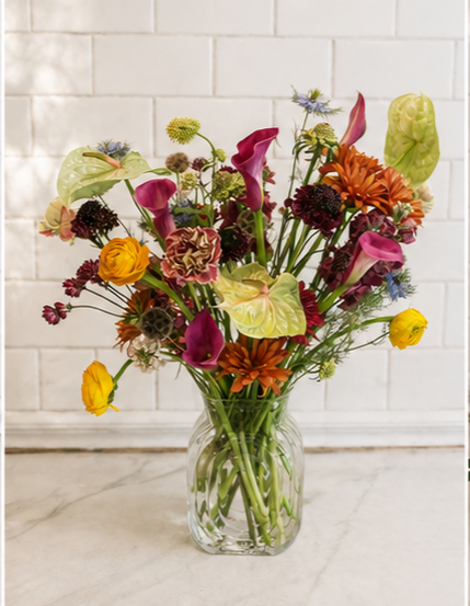 Urban Poppy Seasonal Flower Subscription