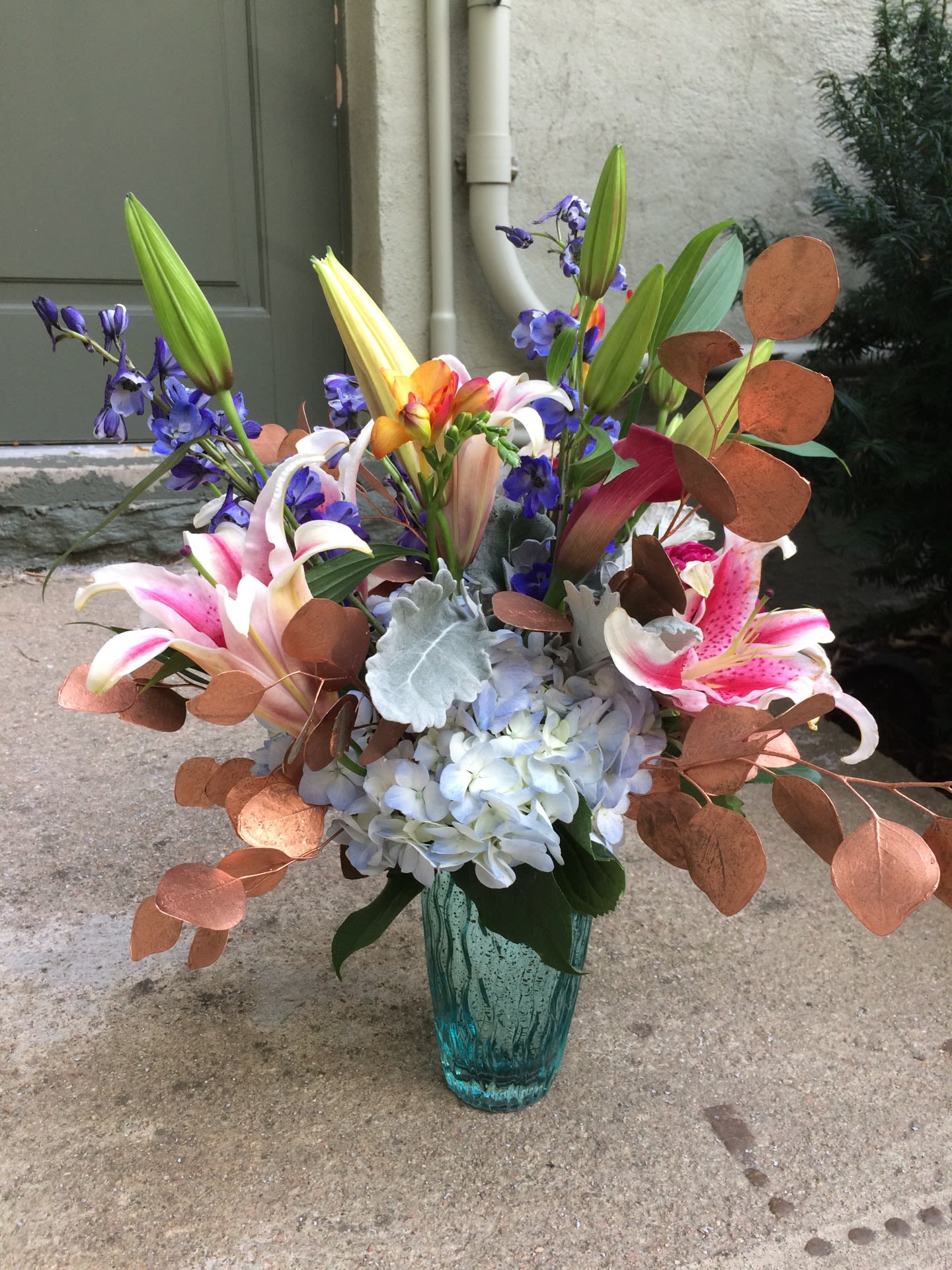 Floral arrangement delivered monthly