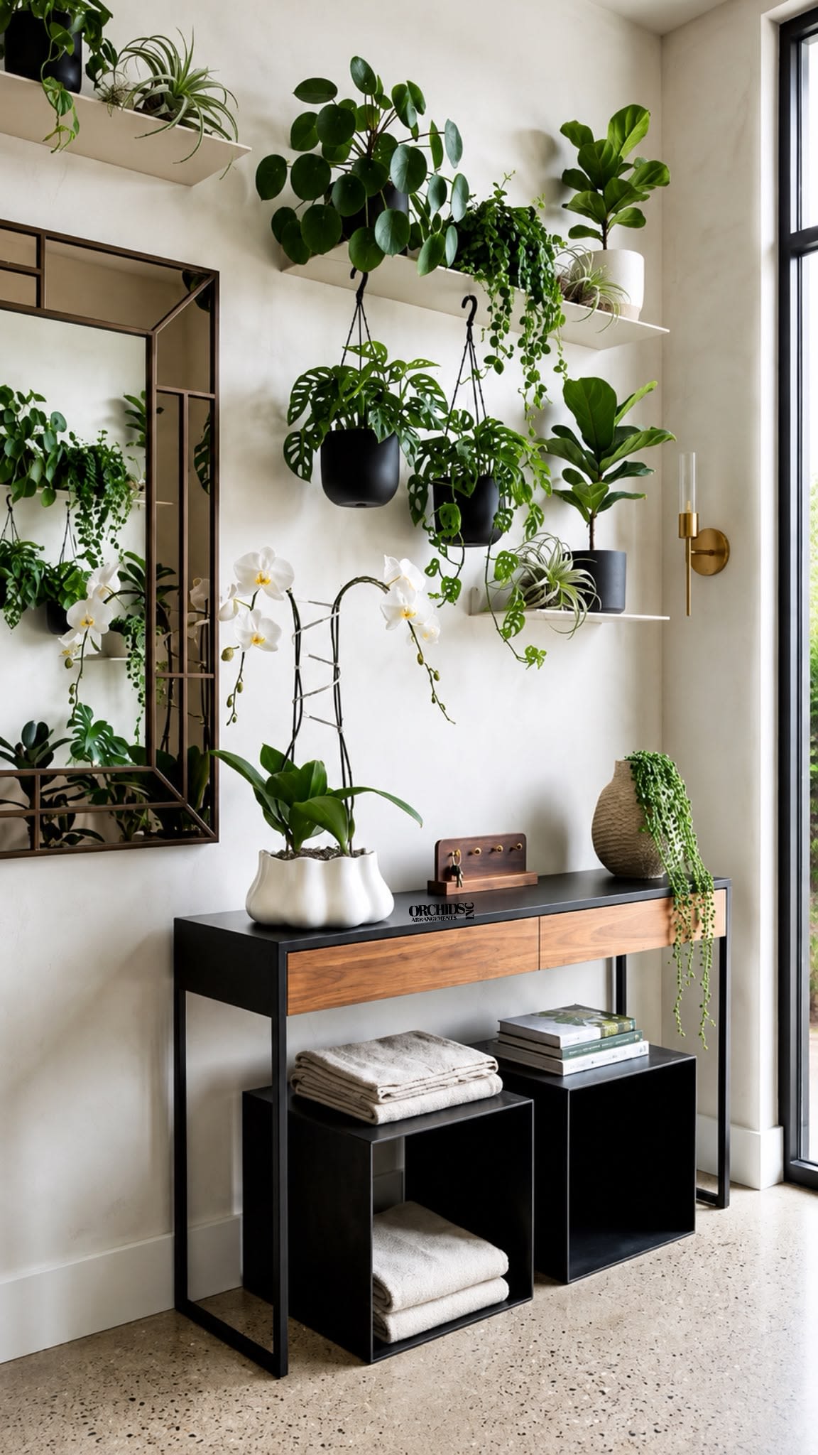Double Orchid Arrangement