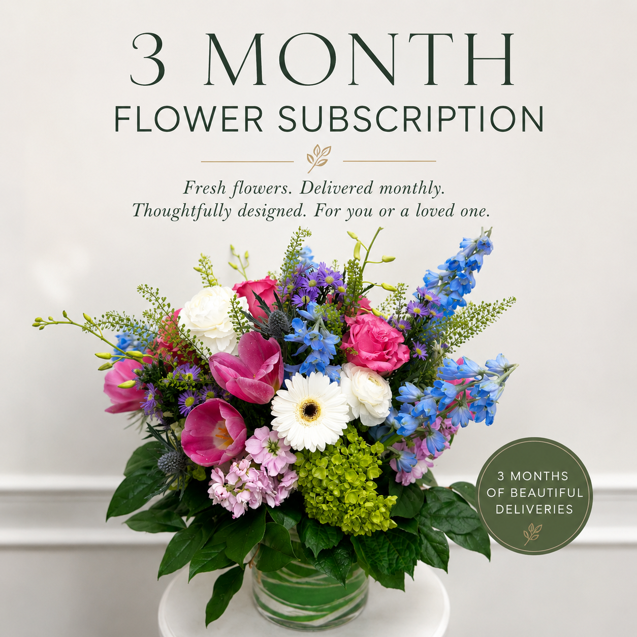 3 Month Floral Subscription 