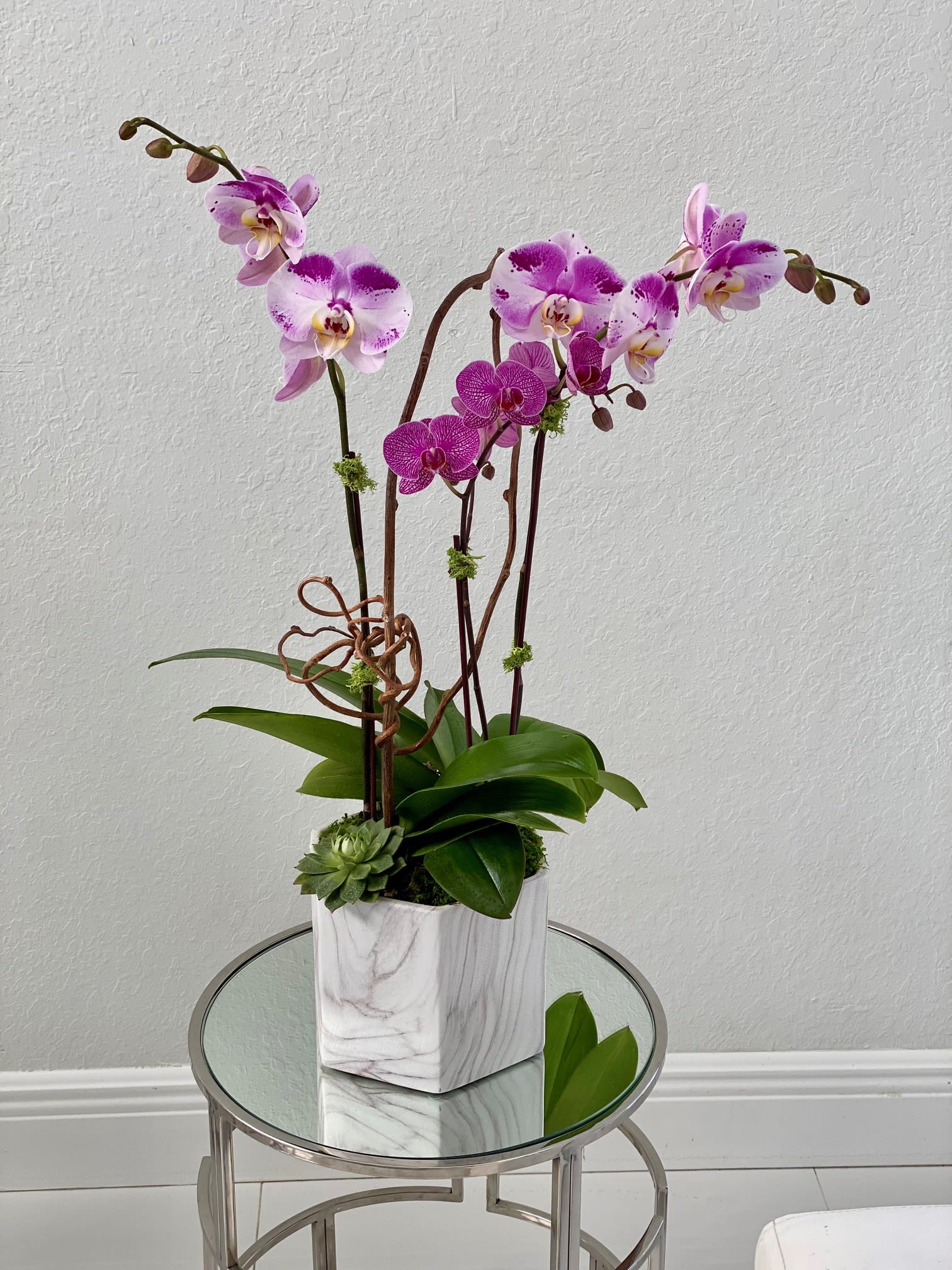 Orchid arrangement - purple