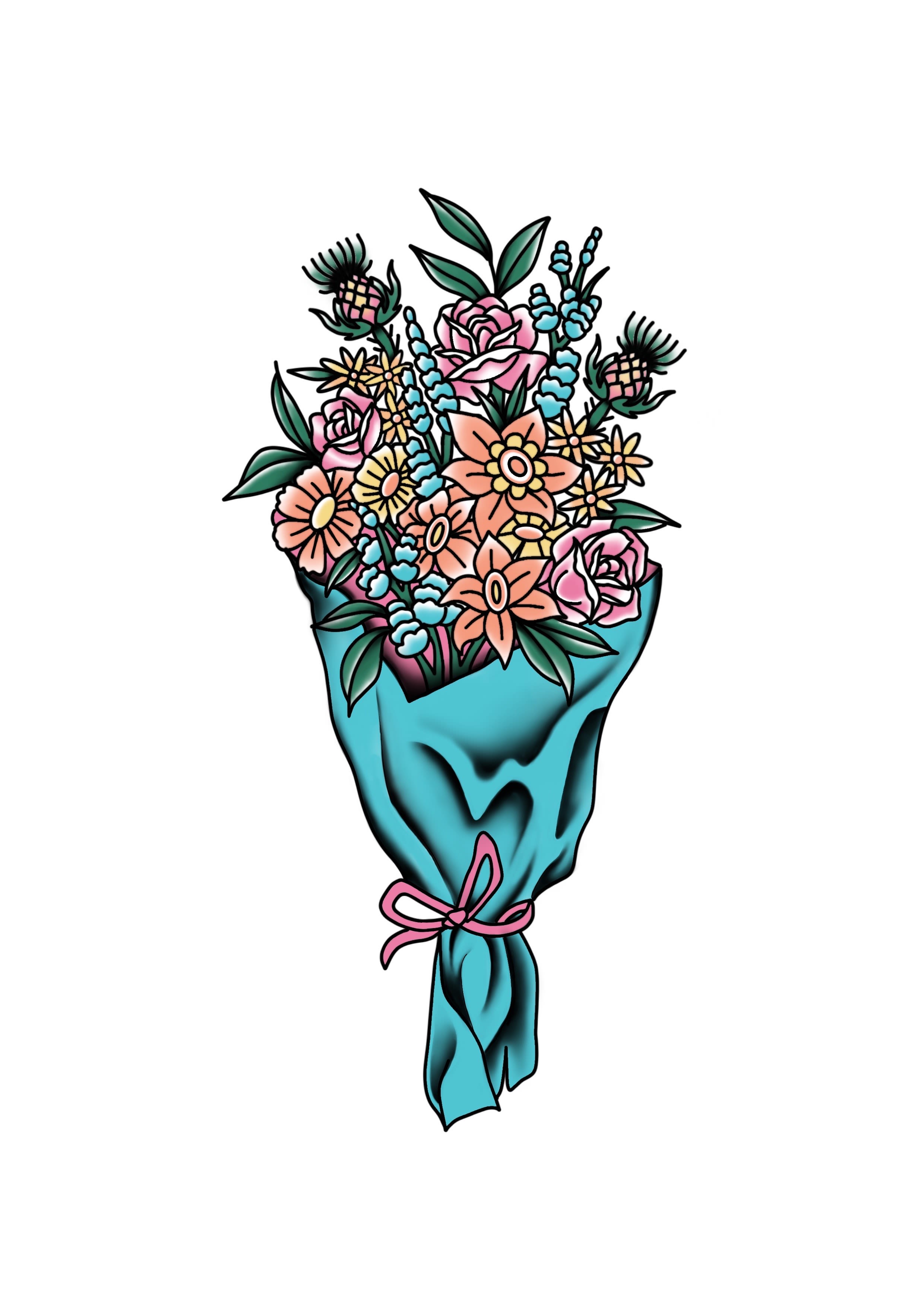Designer's Choice Wrapped Bouquet