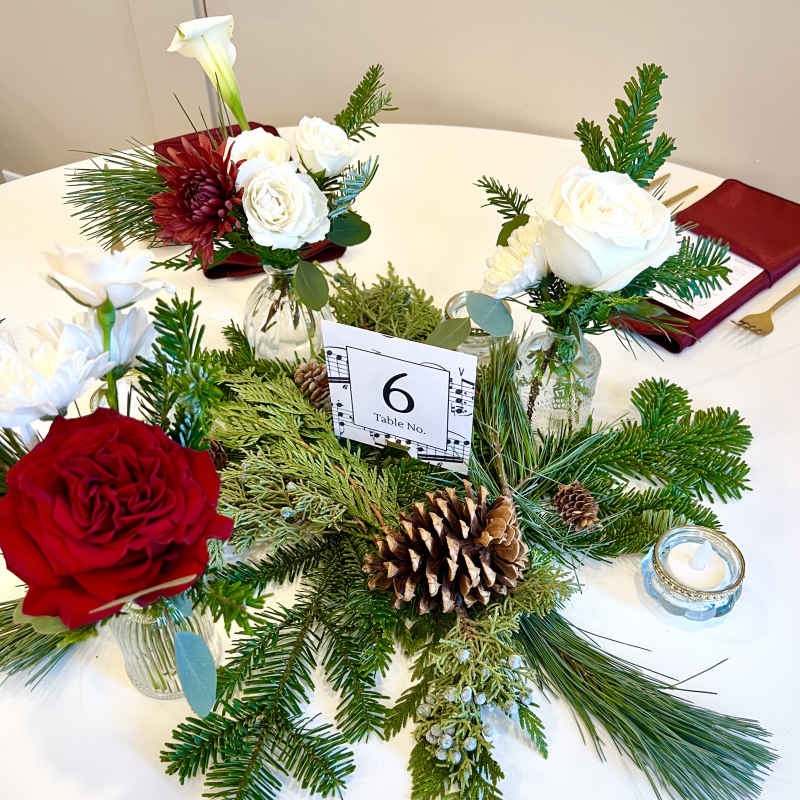 Winter Wedding With 'Hearts' Roses.