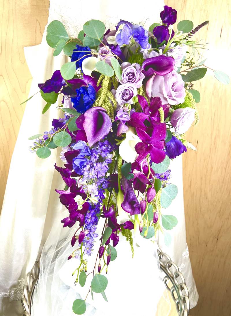 Purple Calla Lily Cascade