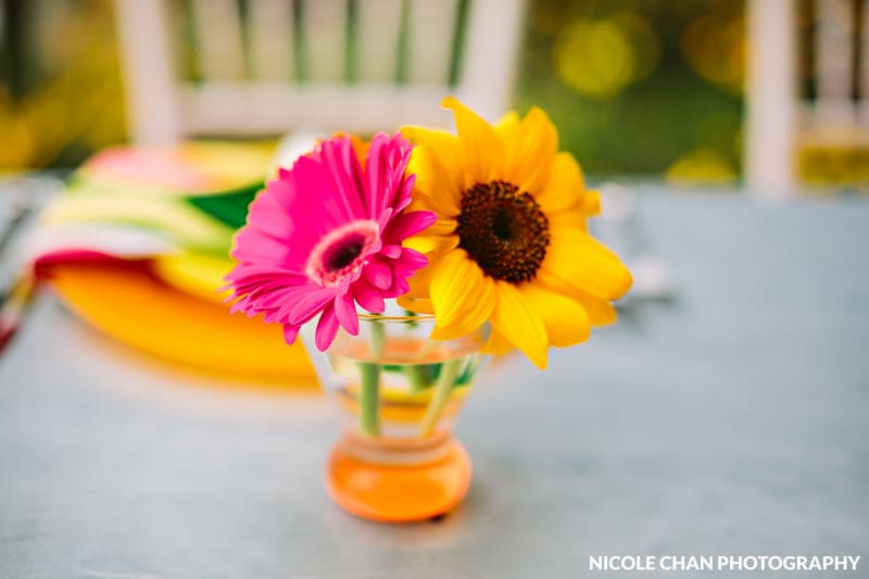 Outdoor Hot Pink Wedding