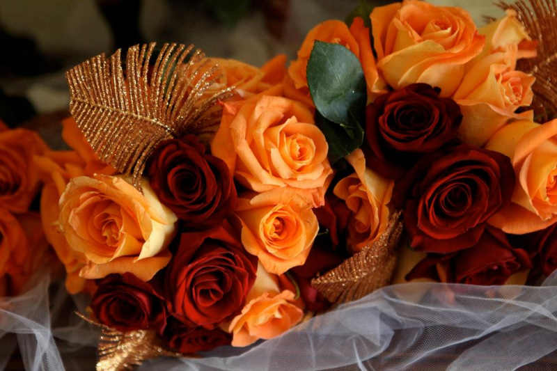 Bronzy Romantic Wedding