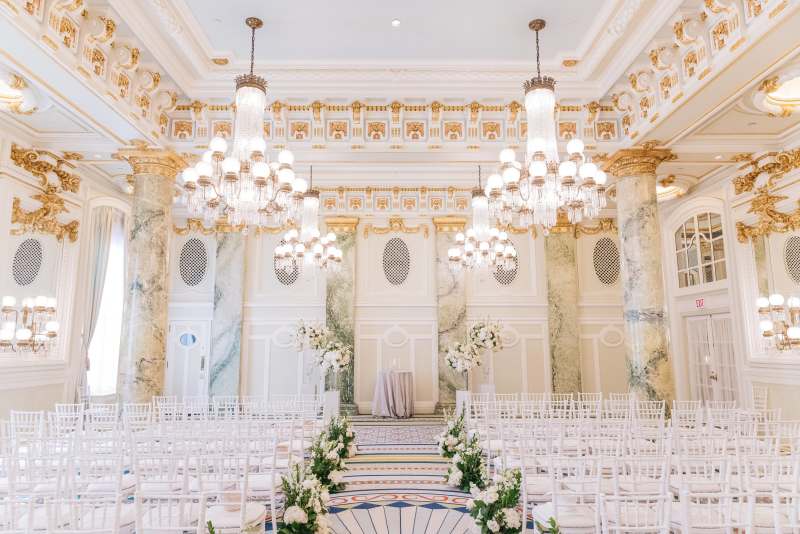 Regal Modern White Wedding at Willard Hotel