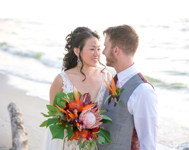 Palm Island Resort - Tropical Florals - Emily + Ted