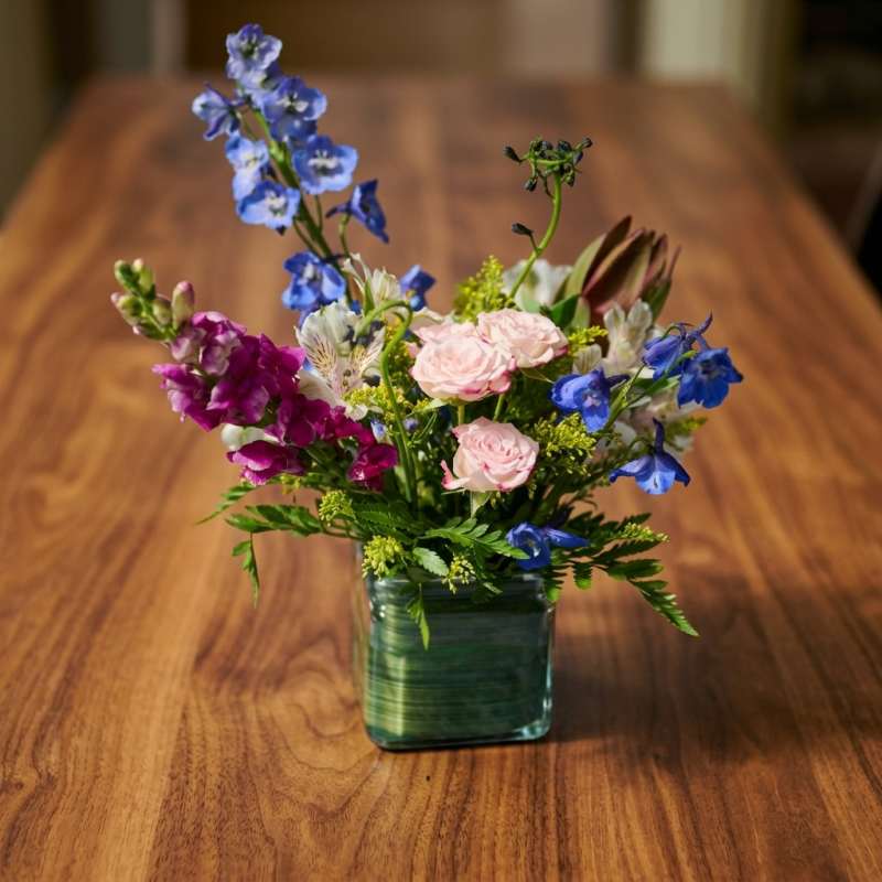 Jewel toned Wedding Table Arrangement