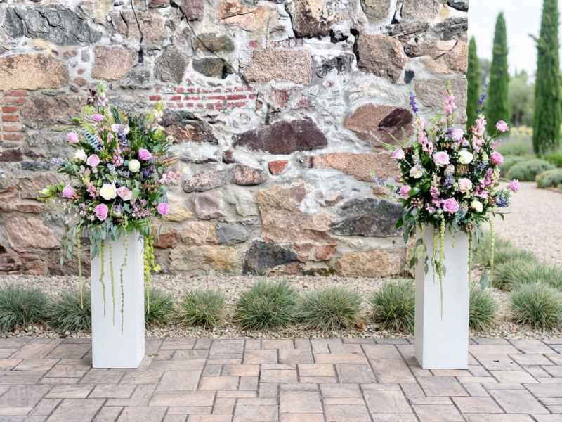 Ceremony Flowers Outside