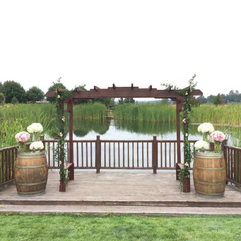 Pink and White Wedding