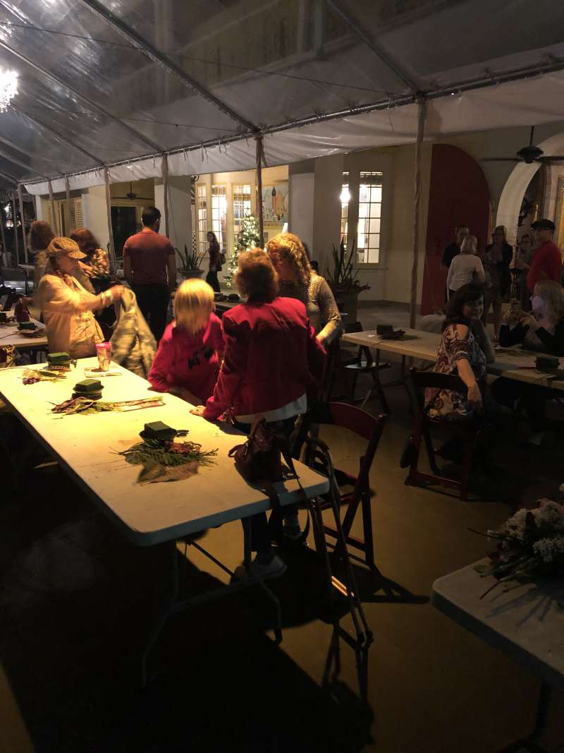 Bonnet House Flower Christmas Class 2019