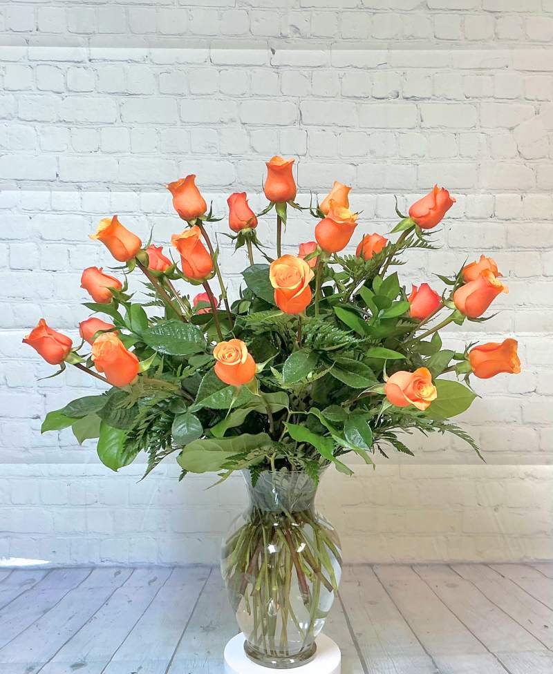 Two Dozen Orange Roses